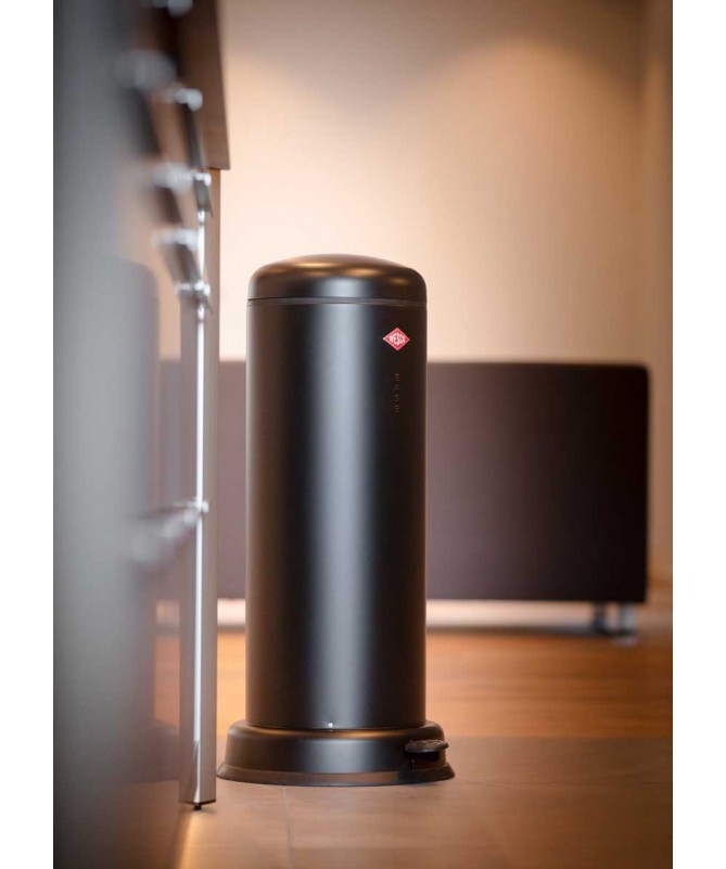 Kosz na śmieci czarny mat Big BaseBoy Wesco