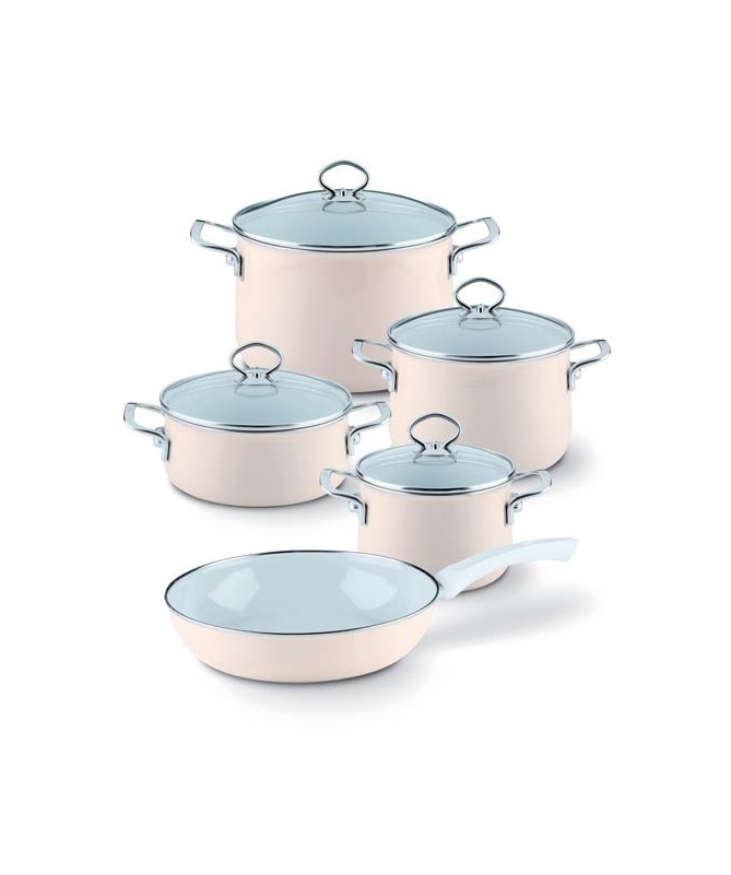 RIESS - Zestaw garnków 5cz. Avorio