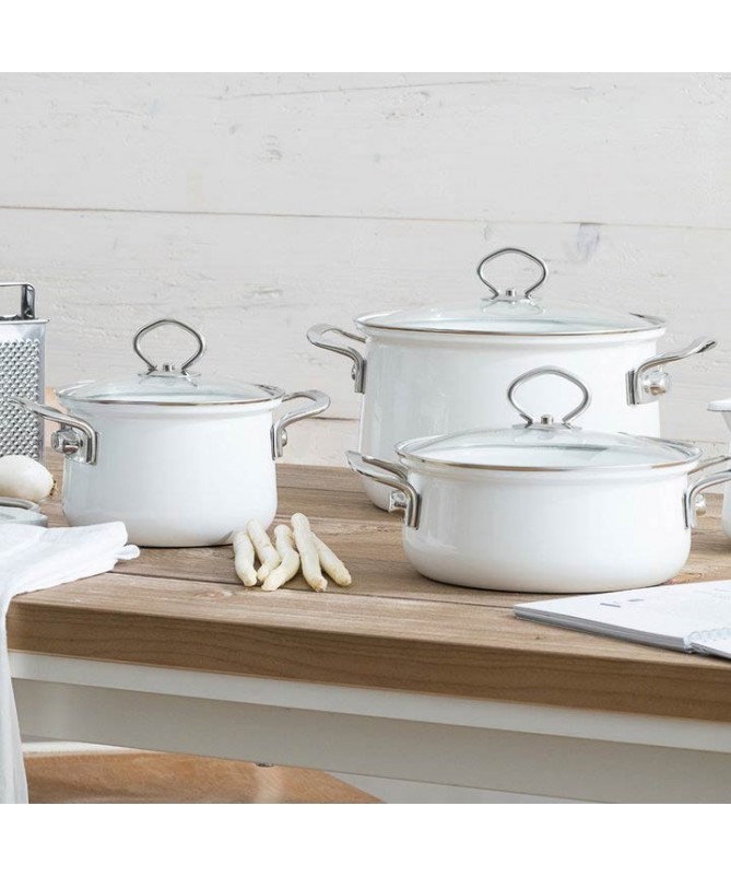 RIESS - Zestaw garnków 5cz. Arcticweiss