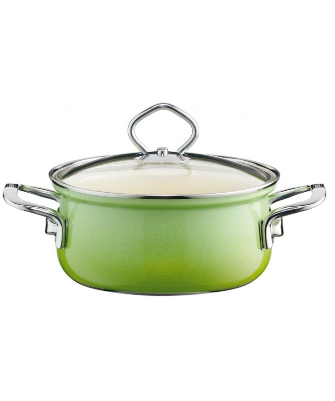 Garnek niski z pokrywą 24cm Smaragd Riess Garnek niski z pokrywą 24cm Smaragd Riess