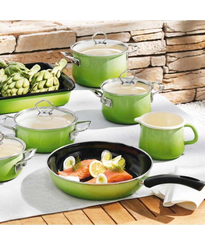 RIESS - Garnek niski z pokrywą 1,0l 16cm Smaragd