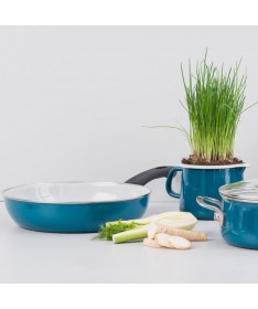 Rondel z pokrywą 16cm Aquamarin Riess