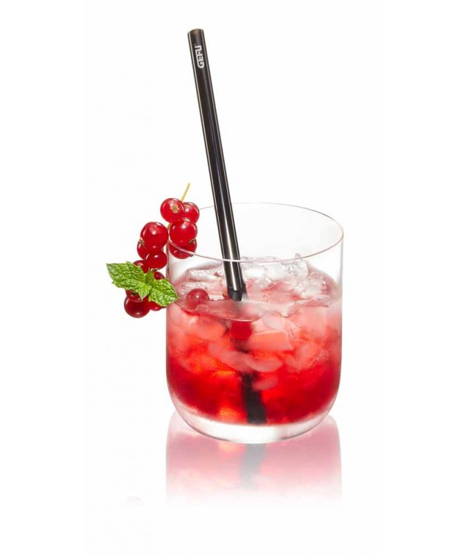 Zestaw 4 słomek szklanych 18cm FUTURE