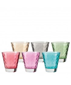 Zestaw 6 kolorowych szklanek 220ml OPTIC