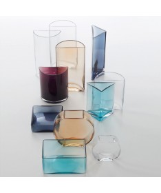 Wazon trójkątny turkusowy 23cm CENTRO