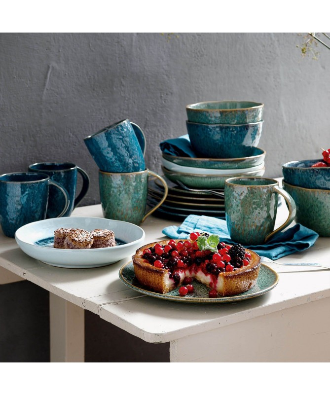 Talerz płaski 27cm zielony 6szt MATERA