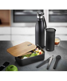 Butelka termiczna OLIMPIO, czarna, 500ml