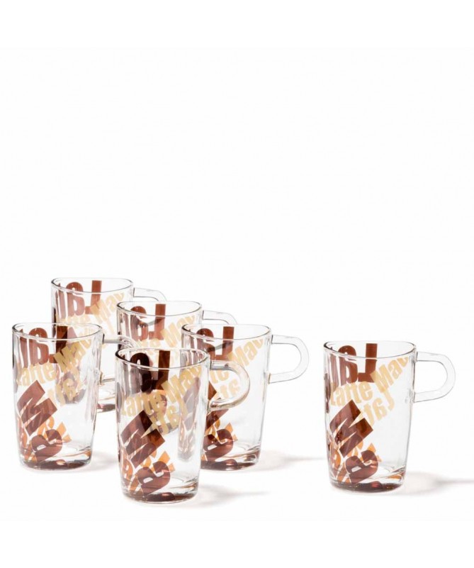 Kpl. 6 szklanek napis do latte 365ml LOOP