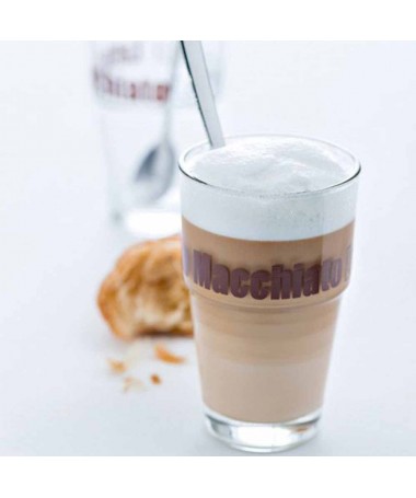 Zestaw 2 szklanek z łyżeczkami Latte Solo - Leonardo 2