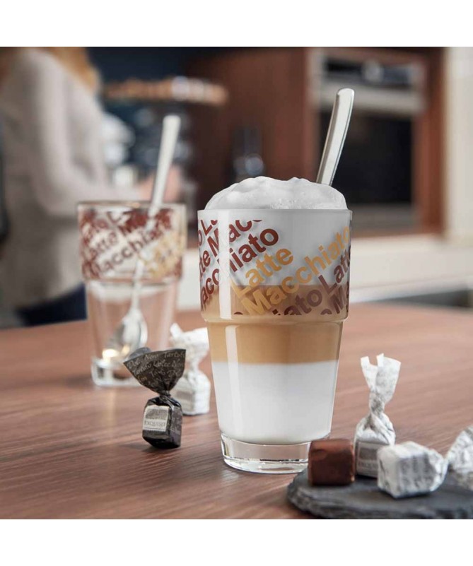 Zestaw 2szklanek z łyżeczkami do Latte Solo -...