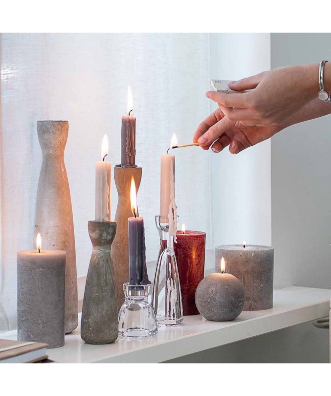 Świecznik betonowy 17cm Milano - Leonardo