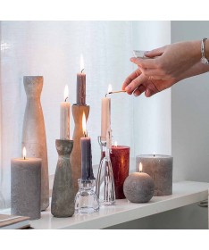 Świecznik betonowy 17cm Milano - Leonardo