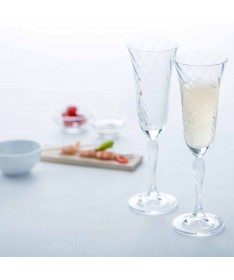 Zestaw 6 kieliszków do szampana 185ml VOLTERRA