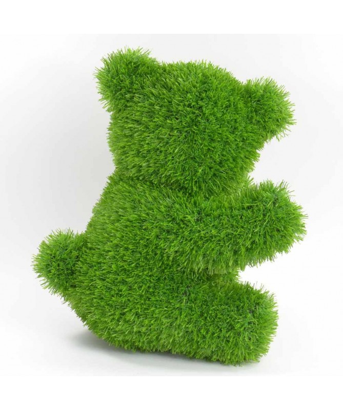 Figurka ze sztucznej trawy NIEDZWIEDŹ 35cm
