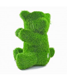 Figurka rzeźba ze sztucznej trawy NIEDZWIEDŹ 50cm