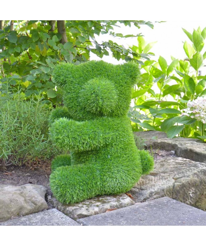 Figurka rzeźba ze sztucznej trawy NIEDZWIEDŹ 50cm