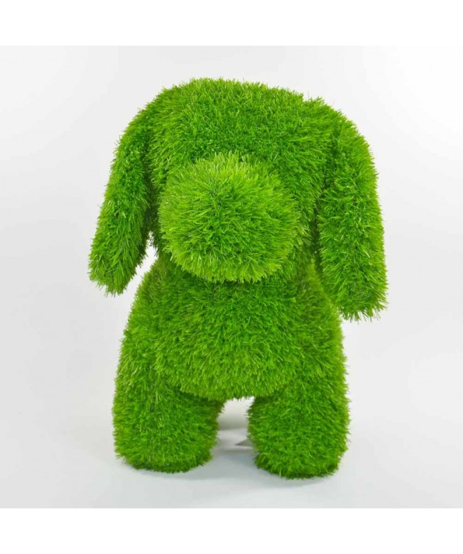 Figurka rzeźba ze sztucznej trawy PIES STOJĄCY...