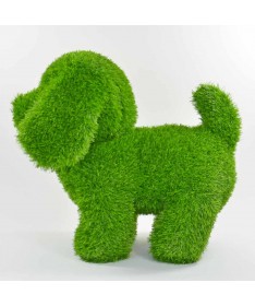 Figurka rzeźba ze sztucznej trawy PIES STOJĄCY 50cm