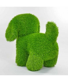 Figurka rzeźba ze sztucznej trawy PIES STOJĄCY 50cm