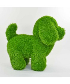 Figurka rzeźba ze sztucznej trawy PIES STOJĄCY 50cm