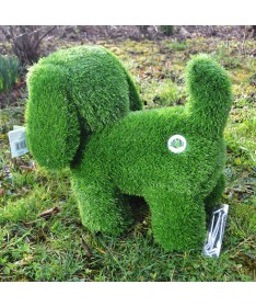 Figurka rzeźba ze sztucznej trawy PIES STOJĄCY 50cm