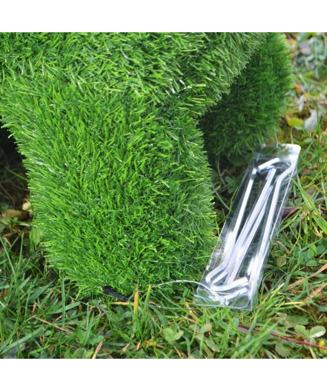 Figurka rzeźba ze sztucznej trawy PIES STOJĄCY...