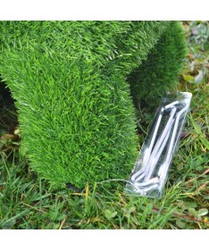 Figurka rzeźba ze sztucznej trawy PIES STOJĄCY 50cm