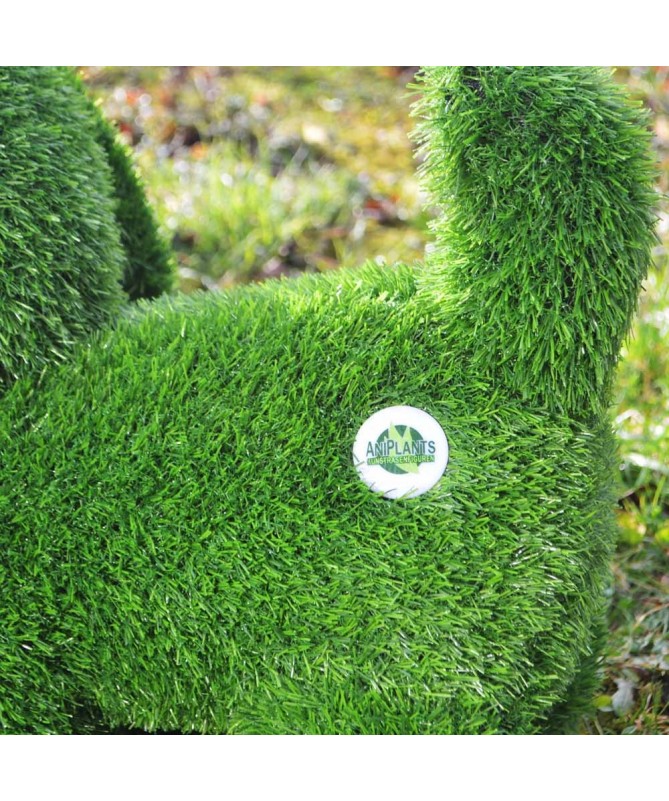 Figurka rzeźba ze sztucznej trawy PIES STOJĄCY...