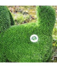 Figurka rzeźba ze sztucznej trawy PIES STOJĄCY 50cm