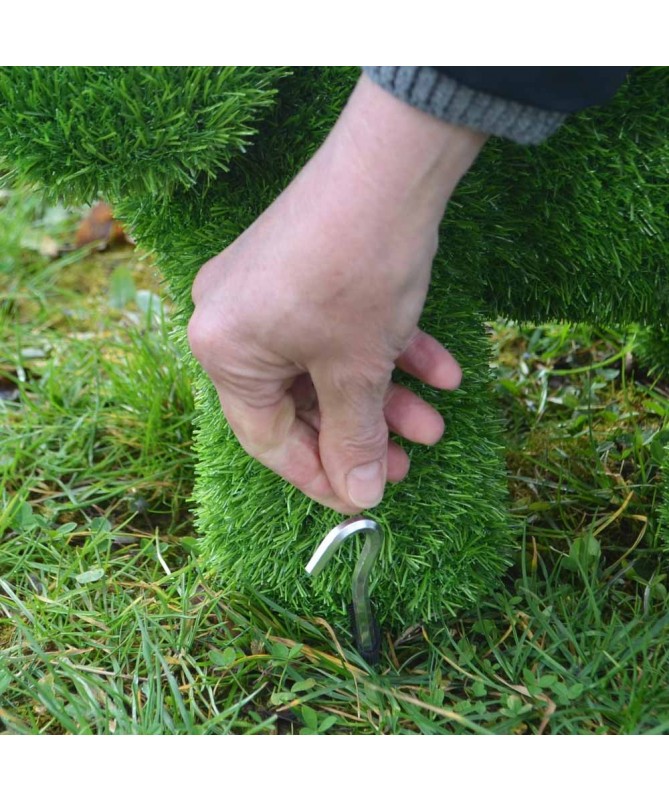 Figurka rzeźba ze sztucznej trawy PIES STOJĄCY...