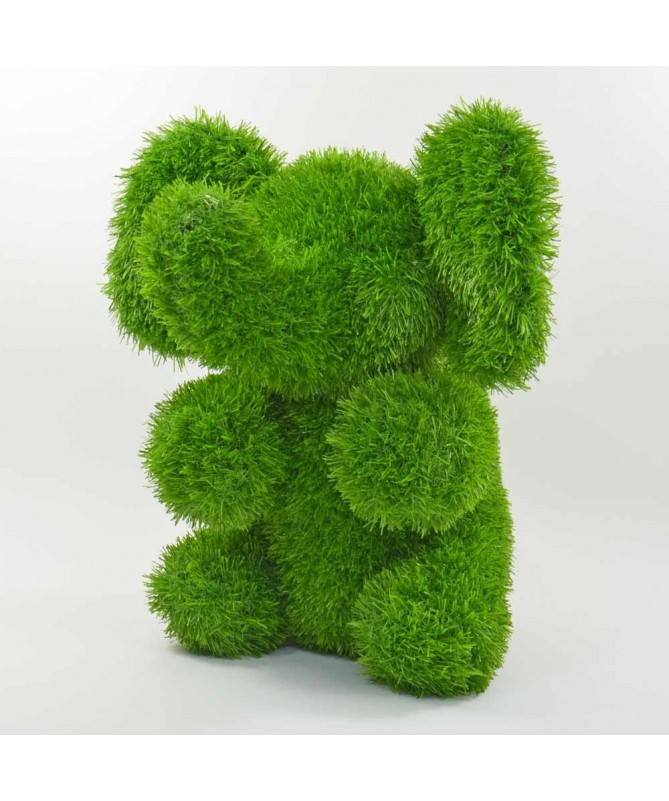 Figurka rzeźba ze sztucznej trawy SŁONIK 35cm