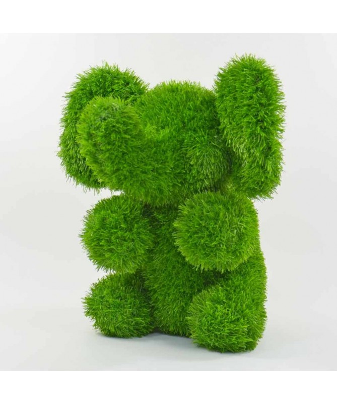 Figurka rzeźba ze sztucznej trawy SŁONIK 35cm