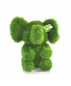 Figurka rzeźba ze sztucznej trawy SŁONIK 35cm