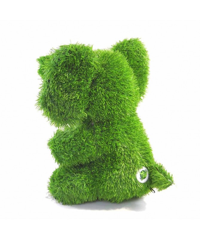 Figurka rzeźba ze sztucznej trawy SŁONIK 35cm