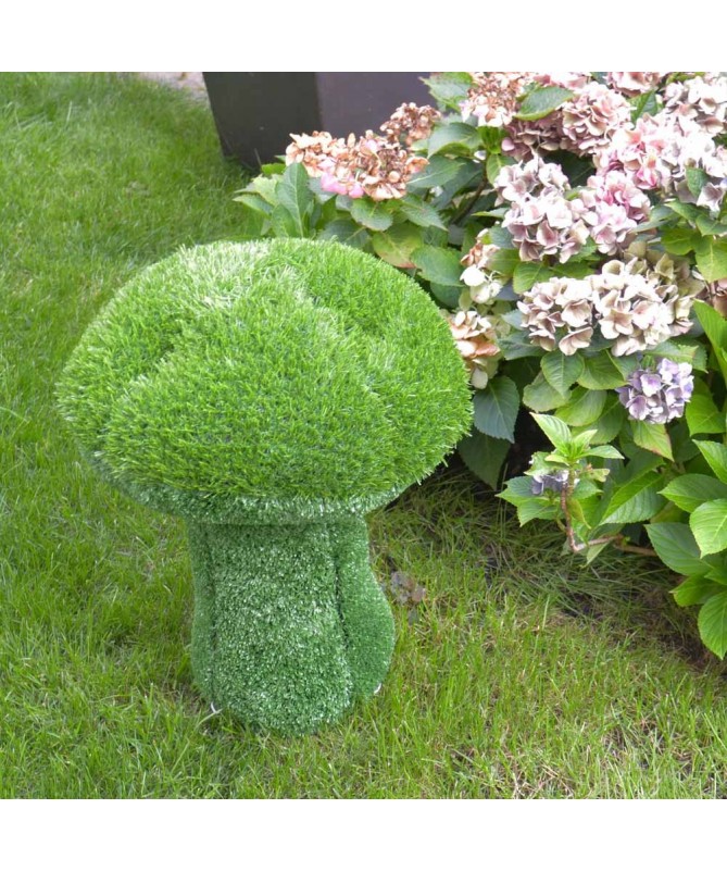 Figurka rzeźba ze sztucznej trawy GRZYB 50cm