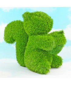 Figurka rzeźba ze sztucznej trawy WIEWIÓRKA 50cm