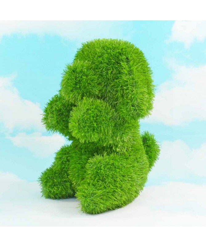 Figurka ze sztucznej trawy PIES SIEDZĄCY 50cm