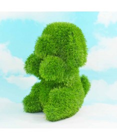 Figurka ze sztucznej trawy PIES SIEDZĄCY 50cm