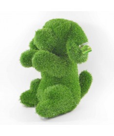 Figurka ze sztucznej trawy PIES SIEDZĄCY 50cm