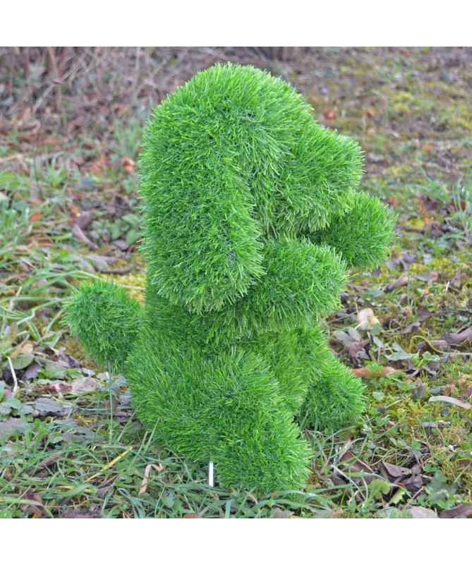 Figurka ze sztucznej trawy PIES SIEDZĄCY 50cm