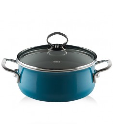 RIESS - Garnek niski z pokrywą 2,0l 20cm Aquamarin