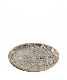 Drewniana patera z mozaiką 28cm ORNARE