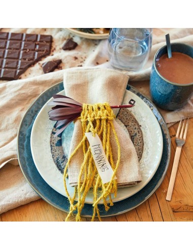 Talerz płaski 27cm niebieski 6szt MATERA