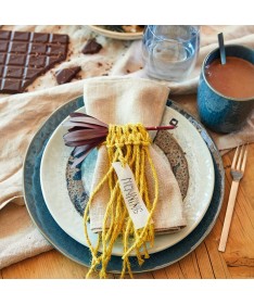 Talerz płaski 27cm niebieski 6szt MATERA