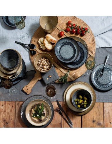 Talerz płaski 27cm piaskowy 6szt. MATERA