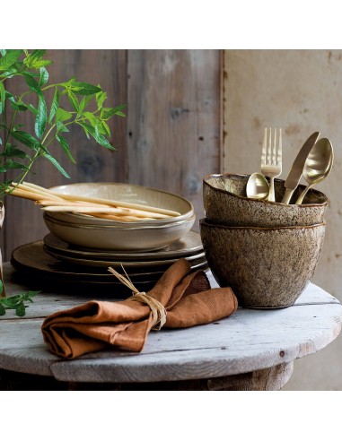 Talerz płaski 27cm piaskowy 6szt. MATERA