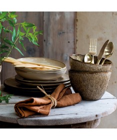 Talerz płaski 27cm piaskowy 6szt. MATERA