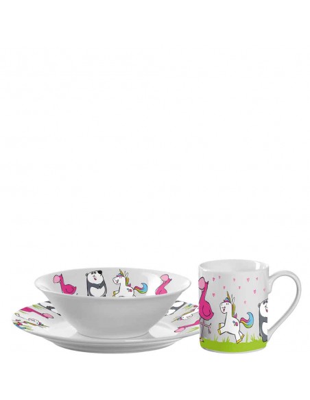 Zestaw śniadaniowy 3cz. Dziewczynka