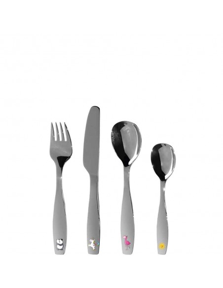 Zestaw 4cz. sztućców dziewczynka