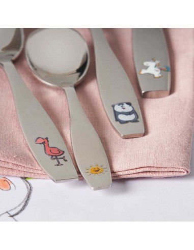 Zestaw 4cz. sztućców dziewczynka